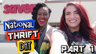 National Thrift Day Part 1 Come Thrifting With usThriftersAnonymous [upl. by Aeynod]