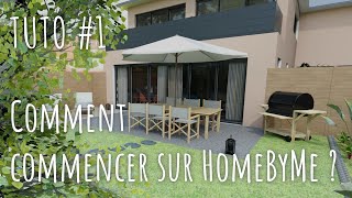 Comment commencer sur HomeByMe  TUTO1 [upl. by Hpeseoj]