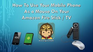 How To Use Your Mobile Phone As Mouse On Your Amazon Fire St [upl. by Rozalie]