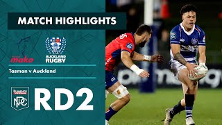 RD 2 HIGHLIGHTS Tasman v Auckland Bunnings NPC 2023 [upl. by Hareemas]