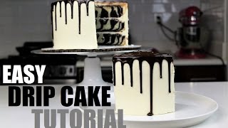 How To Make A Pink Drip Cake  CHELSWEETS [upl. by Alansen631]