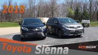 Что изменилось в 2018 Toyota Sienna Limited AWD Тест Драйв Тойота Сиенна 2018 фейслифт на русском [upl. by Nirtiak]