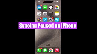 How to Fix Syncing Paused on iPhone iOS iMessage setting [upl. by Jamnes]