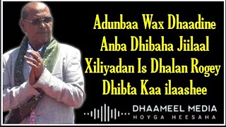 Xasan Aadan Samatar  igu Dheerdiaa  Hees Qaraami Xul ah With Lyrics720PHD [upl. by Noirb]