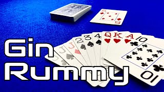 How To Play Gin Rummy  Card Games for 2 Players [upl. by Yehc]