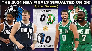 Simulating the 2024 NBA Finals on 2K Mavericks VS Celtics [upl. by Ydnis145]