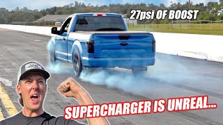 Our Whipple Supercharged F150 is Complete ITS INSANE HUGE 4wd Burnouts [upl. by Brandi]