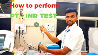 PT  INR Test procedure  How to perform PT  INR Test MLT MedicalLabTechnologist [upl. by Zorine]