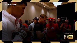 Exclusive Canelo Alvarez amp Dmitry Bivol pick their gloves for fight [upl. by Cott647]