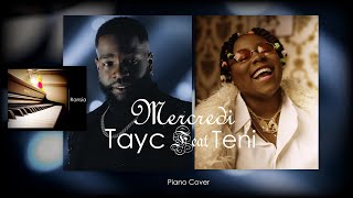 Teni ft Tayc  Mercredi  Piano cover tayc [upl. by Ezitram]