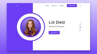 Responsive Personal Portfolio Website Using HTML CSS amp JavaScript [upl. by Philemol]