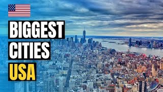 Top 10 Biggest Cities in USA  Largest Cities by Population 2024 [upl. by Atnima]