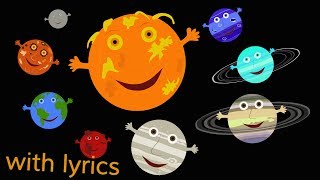 The Solar System Song with lyrics [upl. by Drawets]