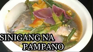 SINIGANG NA POMPANO HOW TO COOK  MITCHS TV [upl. by Tooley]