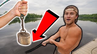 We Went Magnet Fishing At Public Fishing Docks And Found This [upl. by Otrebire]