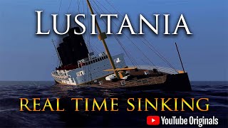 Lusitania  104 Years  A Real Time Sinking Animation [upl. by Reppep]