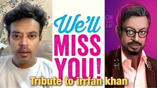 Tribute to Irrfan Khan  By Jayvijay Sachan [upl. by Desma]