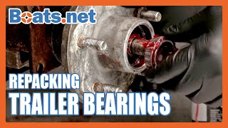 How to Repack Trailer Wheel Bearings  How to Grease Wheel Bearings  Boatsnet [upl. by Nettle]