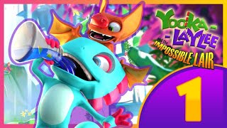 YookaLaylee and the Impossible Lair Part 1 PS4 100 Walkthrough Intro  Level 1 amp 2 [upl. by Parthenia572]