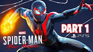 Spider Man Miles Morales PS5 Gameplay Walkthrough Part 1 [upl. by Yatnahc434]