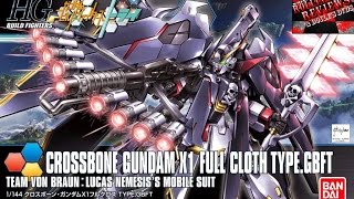 Review HGBF 1144 Crossbone Gundam X1 Full Cloth Ver GBTF [upl. by Notneiuq497]