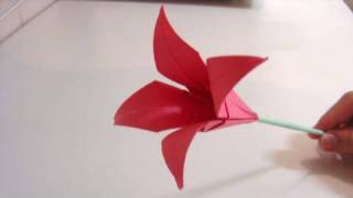 Origami Flower  Lily [upl. by Desiree]