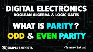 What is Parity in Digital Electronics with Example and Types [upl. by Lusar]