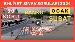 EHLİYET SINAV SORULARI 2024 OCAK ŞUBAT ÇIKMIŞ EHLİYET SINAV SORULARI [upl. by Sallie]