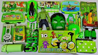 Latest Green Colour Toys😍RC Car BEN10 Binoculars Geometry Sharpener Eraser Watch Beyblade etc [upl. by Nezam]