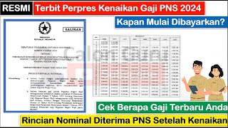 SELAMAT RESMI NAIK PEMERINTAH KELUARKAN PP KENAIKAN GAJI PNS DAN PPPK TAHUN 2024 [upl. by Cynthla]