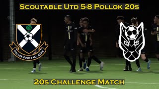 HIGHLIGHTS Scoutable United 20s 58 Pollok 20s  Challenge Match  260124 [upl. by Azirb]