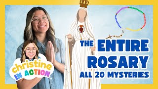 The Entire Rosary  ALL 20 Mysteries [upl. by Tobit]