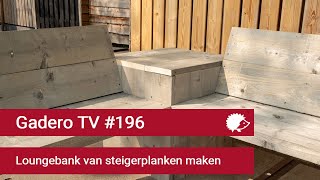 196 Loungebank van steigerplanken maken [upl. by Moorish23]