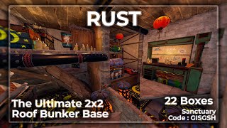 Ultimate 2x2 Roof Bunker Base Design  22 Boxes  SoloDuoTrio  Starter Base [upl. by Aneroc]