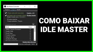 COMO BAIXAR E INSTALAR O IDLE MASTER EXTENDED  Tutorial 2023 [upl. by Aibos]