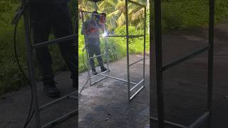 Étagère moderne bois métal diy asmr shorts bois métal soudure welding [upl. by Aratehs761]