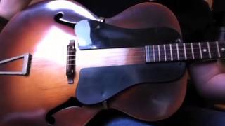 Orpheum Style 2 Archtop Tenor Guitar Demo [upl. by Nuhsyar]