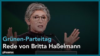 Rede von Britta Haßelmann BundestagsFraktionsvorsitzende auf GrünenParteitag am 151022 [upl. by Jim]