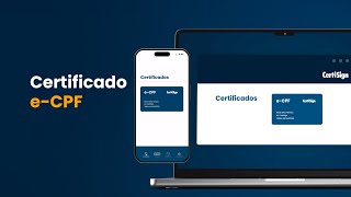 eCPF CertiSign conheça o melhor certificado digital  CertiSign [upl. by Cave404]