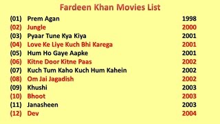 Fardeen Khan Movies List [upl. by Zanahs770]