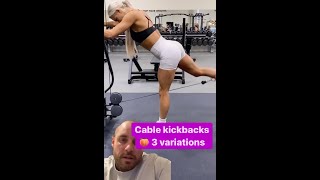 Cable Kickback for massive glute gains [upl. by Nuahsor]