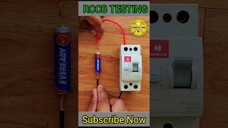 RCCB Testing Automatic trip switch viral electrician iti itiexam [upl. by Enirehtacyram]