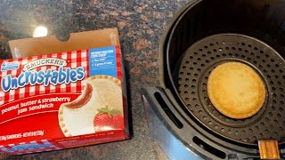 Air Fryer Uncrustables  How To Cook Frozen Smuckers Uncrustables In The Air Fryer [upl. by Lauder]