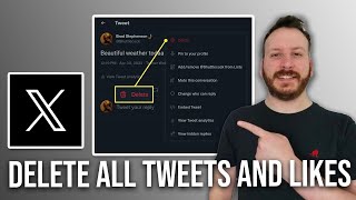 How To Delete All Tweets And Likes On Twitter [upl. by Rinum]