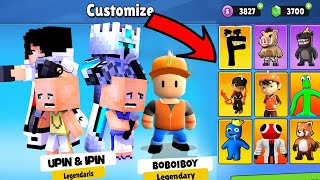 ANIMASI STUMBLE GUYS MINECRAFT FULL EPISODE  KISAH BOBOIBOY TOP UP STUMBLE SAMPAI JADI GEMBEL [upl. by Yeniffit]