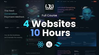 Build and Deploy 4 Modern React Apps and Get Hired as a Frontend Developer  Full 10Hour Course [upl. by Layne114]