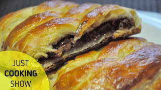 CHOCOLATE IN PUFF PASTRY  A simple dessert recipe [upl. by Oliviero612]