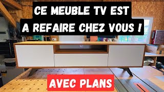 Fabriquer un meuble TV simple et élégant suspendu ou sur pieds [upl. by Easton106]