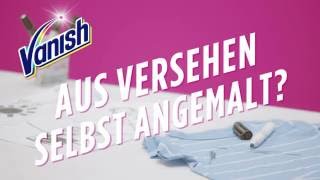 Selbst angemalt  Wie entfernt man TintenFlecken mit Vanish GOLD Oxi Action [upl. by Tioneb]