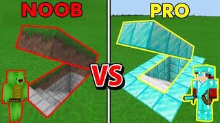 Minecraft NOOB vs PRO Secret Bunker BUILD CHALLENGE [upl. by Bella]